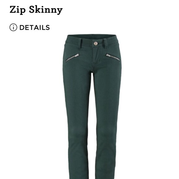 Cabi Dark Green Zip Skinny - Picture 1 of 3